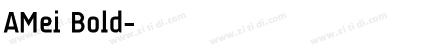 AMei Bold字体转换